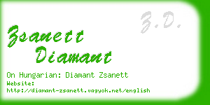 zsanett diamant business card
